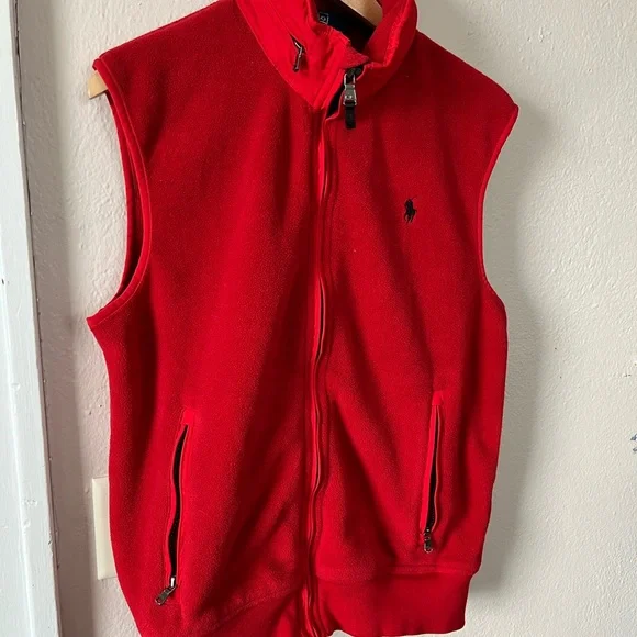 Ralph Lauren Polo Red Fleece Vest - Picture 5 of 10